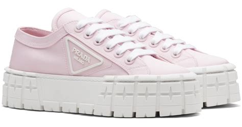 double wheel prada sneakers|prada gabardine sneakers pink.